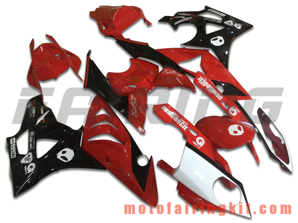 Kits de carenado aptos para S1000RR 2009 2010 2011 2012 2013 2014 S 1000 RR 09 10 11 12 13 14 Molde de inyección de plástico ABS Carrocería completa para motocicleta Carrocería del mercado de accesorios Marco (rojo y negro) B027