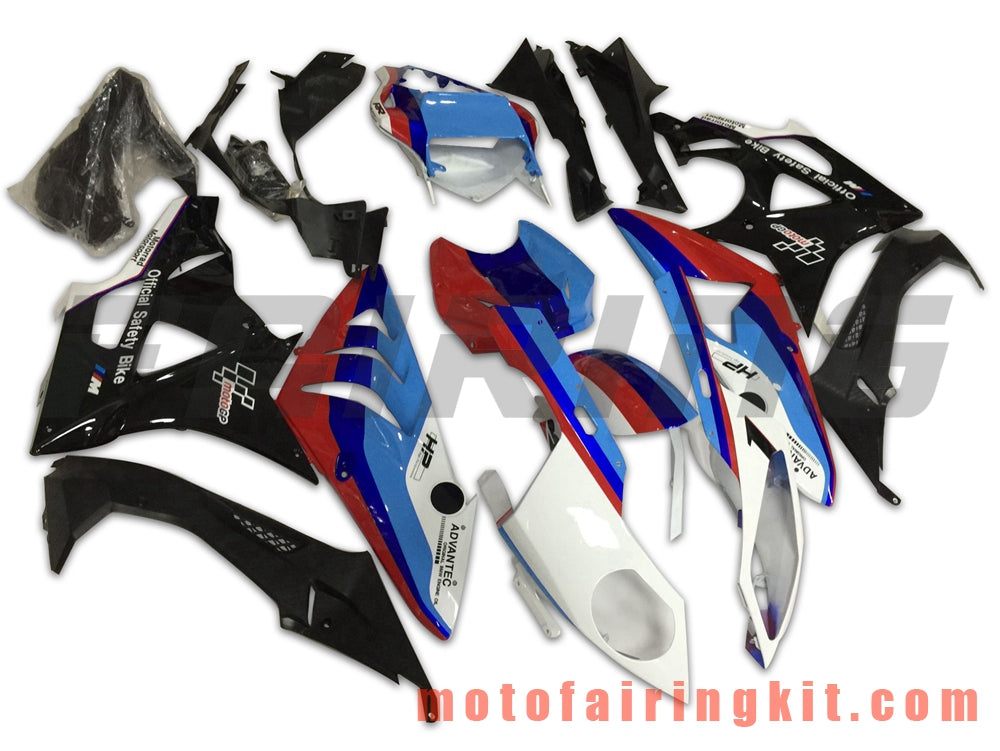 Fairing Kits Fit for S1000RR 2009 2010 2011 2012 2013 2014 S 1000 RR 09 10 11 12 13 14 Plastic ABS Injection Mold Complete Motorcycle Body Aftermarket Bodywork Frame (Black & Blue) B028