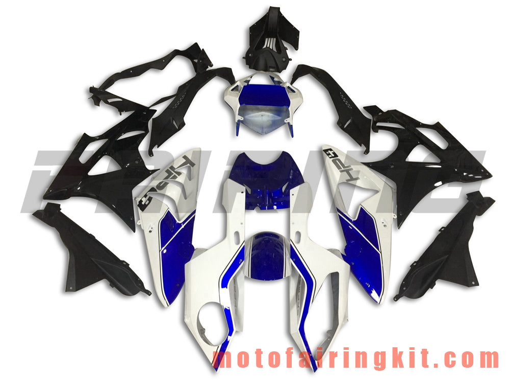 Kits de carenado aptos para S1000RR 2009 2010 2011 2012 2013 2014 S 1000 RR 09 10 11 12 13 14 Molde de inyección de plástico ABS Carrocería completa para motocicleta Carrocería de posventa Marco (azul y negro) B030