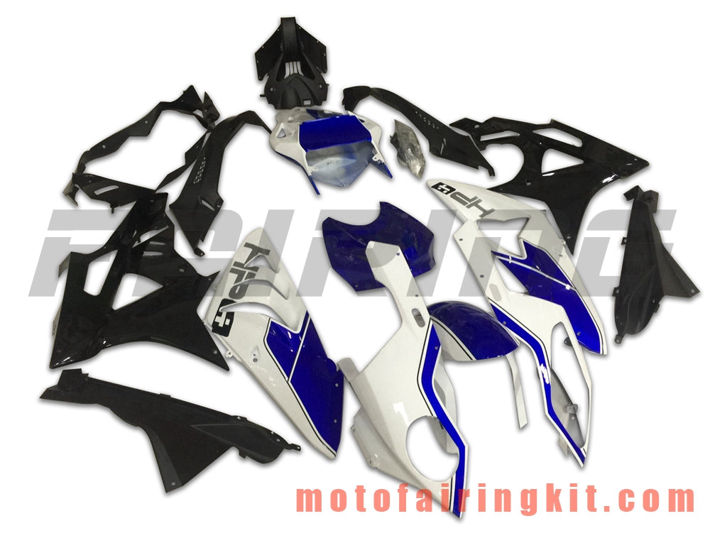 フェアリングキット S1000RR 2009 2010 2011 2012 2013 2014 S 1000 RR 09 10 11 12 13 14 プラスチック ABS 射出成型 完全なオートバイボディ アフターマーケットボディワークフレーム (ブルー &amp; ブラック) B030