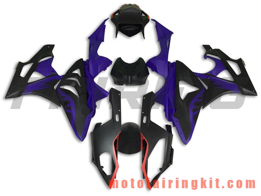 Fairing Kits Fit for S1000RR 2009 2010 2011 2012 2013 2014 S 1000 RR 09 10 11 12 13 14 Plastic ABS Injection Mold Complete Motorcycle Body Aftermarket Bodywork Frame (Purple & Black) B037