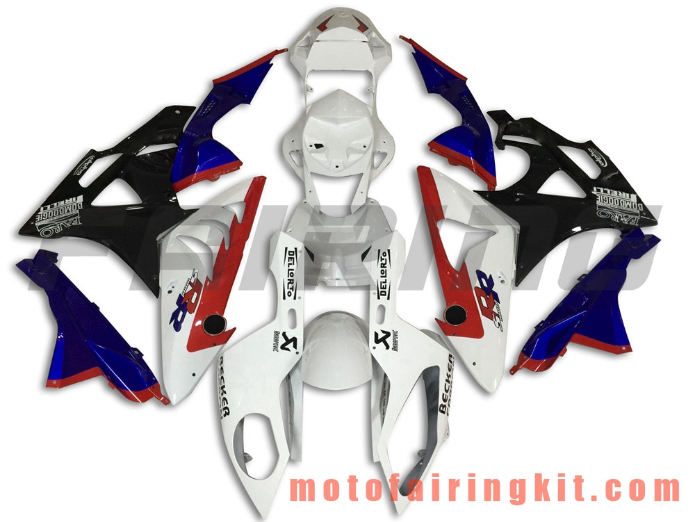 Fairing Kits Fit for S1000RR 2009 2010 2011 2012 2013 2014 S 1000 RR 09 10 11 12 13 14 Plastic ABS Injection Mold Complete Motorcycle Body Aftermarket Bodywork Frame (White & Black) B039