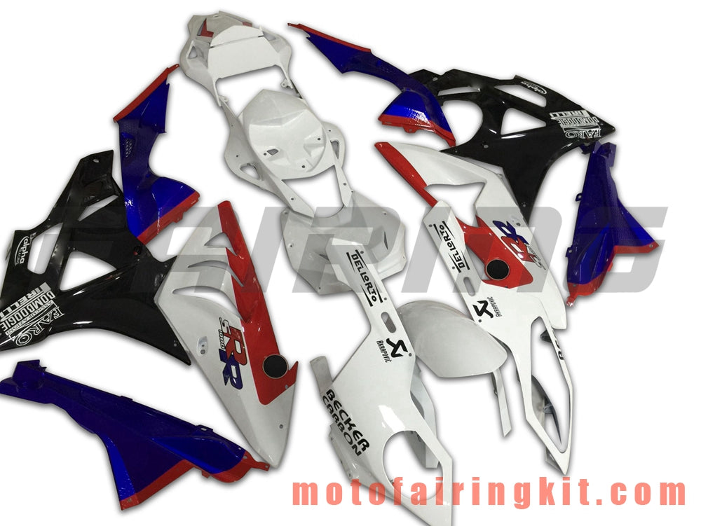 Fairing Kits Fit for S1000RR 2009 2010 2011 2012 2013 2014 S 1000 RR 09 10 11 12 13 14 Plastic ABS Injection Mold Complete Motorcycle Body Aftermarket Bodywork Frame (White & Black) B039