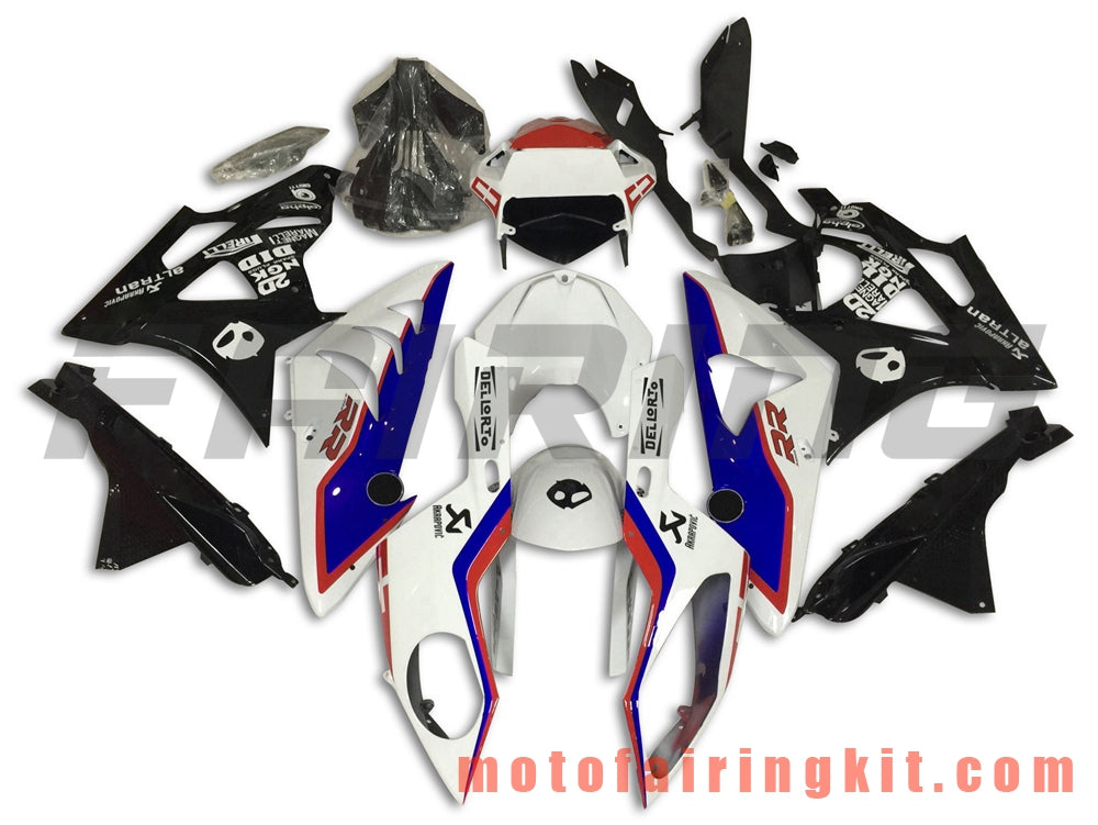 フェアリングキット S1000RR 2009 2010 2011 2012 2013 2014 S 1000 RR 09 10 11 12 13 14 プラスチック ABS 射出成型 完全なオートバイボディ アフターマーケットボディワークフレーム (ホワイト &amp; ブラック) B040