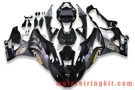 Fairing Kits Fit for S1000RR 2009 2010 2011 2012 2013 2014 S 1000 RR 09 10 11 12 13 14 Plastic ABS Injection Mold Complete Motorcycle Body Aftermarket Bodywork Frame (Black) B041