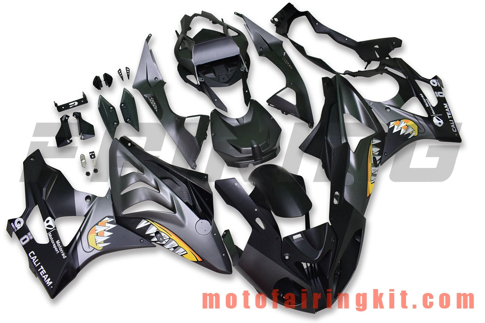 Fairing Kits Fit for S1000RR 2009 2010 2011 2012 2013 2014 S 1000 RR 09 10 11 12 13 14 Plastic ABS Injection Mold Complete Motorcycle Body Aftermarket Bodywork Frame (Black) B041