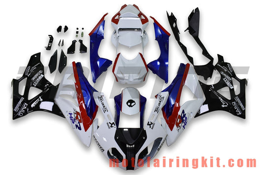 フェアリングキット S1000RR 2009 2010 2011 2012 2013 2014 S 1000 RR 09 10 11 12 13 14 プラスチック ABS 射出成型 完全なオートバイボディ アフターマーケットボディワークフレーム (ホワイト &amp; ブラック) B043