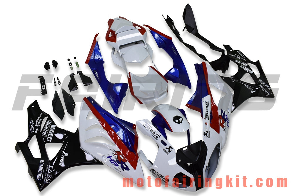 フェアリングキット S1000RR 2009 2010 2011 2012 2013 2014 S 1000 RR 09 10 11 12 13 14 プラスチック ABS 射出成型 完全なオートバイボディ アフターマーケットボディワークフレーム (ホワイト &amp; ブラック) B043