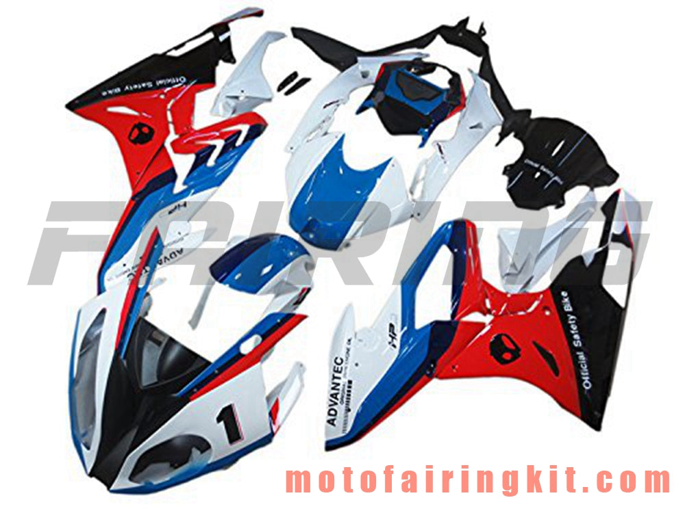 Fairing Kits Fit for S1000RR 2015 2016 S 1000 RR 15 16 Plastic ABS Injection Mold Complete Motorcycle Body Aftermarket Bodywork Frame (White & Red) B002