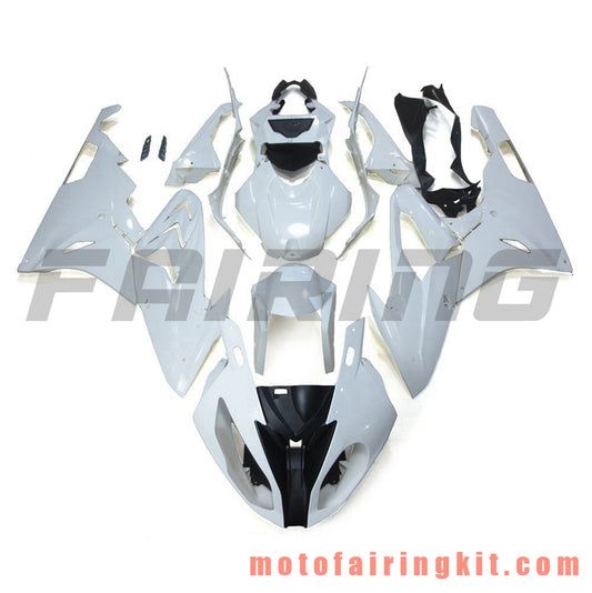 Kits de carenado aptos para S1000RR 2015 2016 S 1000 RR 15 16 Molde de inyección de plástico ABS Carrocería completa para motocicleta Marco de carrocería de posventa (blanco y negro) B004