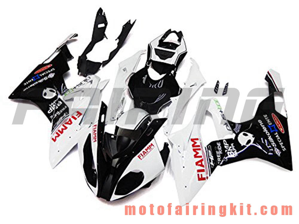 Fairing Kits Fit for S1000RR 2015 2016 S 1000 RR 15 16 Plastic ABS Injection Mold Complete Motorcycle Body Aftermarket Bodywork Frame (Black & White) B006