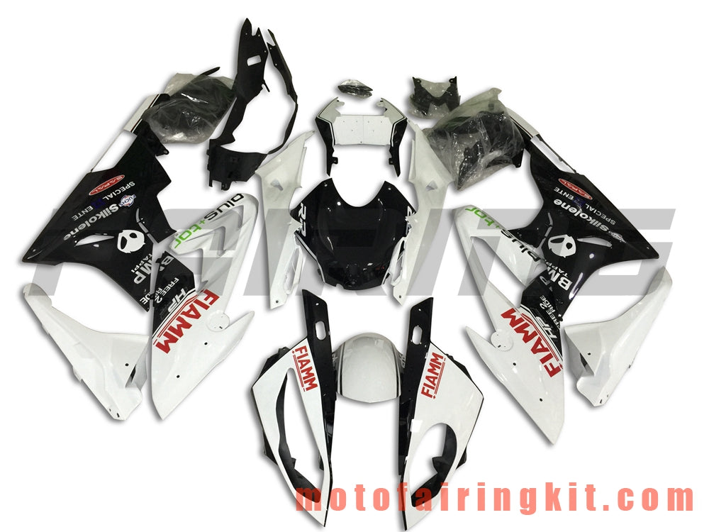 Kits de carenado aptos para S1000RR 2015 2016 S 1000 RR 15 16 Molde de inyección de plástico ABS Carrocería completa para motocicleta Marco de carrocería de posventa (blanco y negro) B010