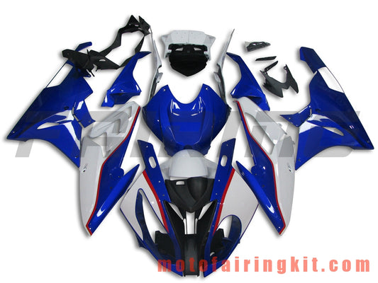 Kits de carenado aptos para S1000RR 2015 2016 S 1000 RR 15 16 Molde de inyección de plástico ABS Carrocería completa para motocicleta Carrocería del mercado de accesorios Marco (azul y blanco) B011