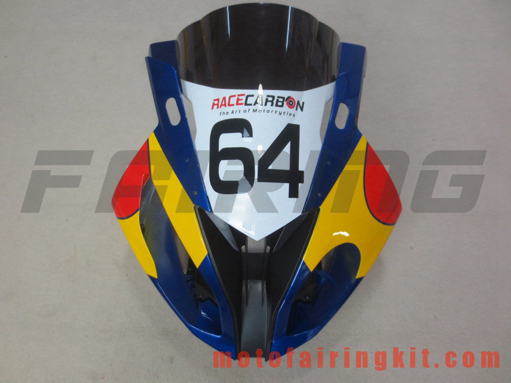 Kits de carenado aptos para S1000RR 2015 2016 S 1000 RR 15 16 Molde de inyección de plástico ABS Carrocería completa para motocicleta Carrocería del mercado de accesorios Marco (amarillo y blanco) B014