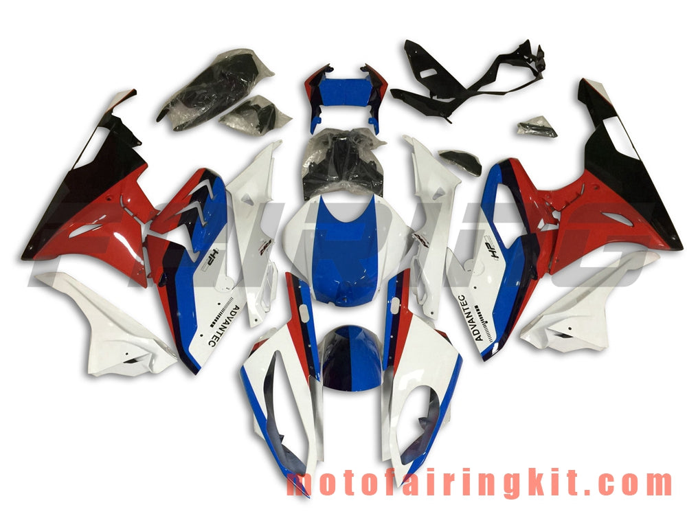 Kits de carenado aptos para S1000RR 2015 2016 S 1000 RR 15 16 Molde de inyección de plástico ABS Carrocería completa para motocicleta Carrocería del mercado de accesorios Marco (blanco y rojo) B015