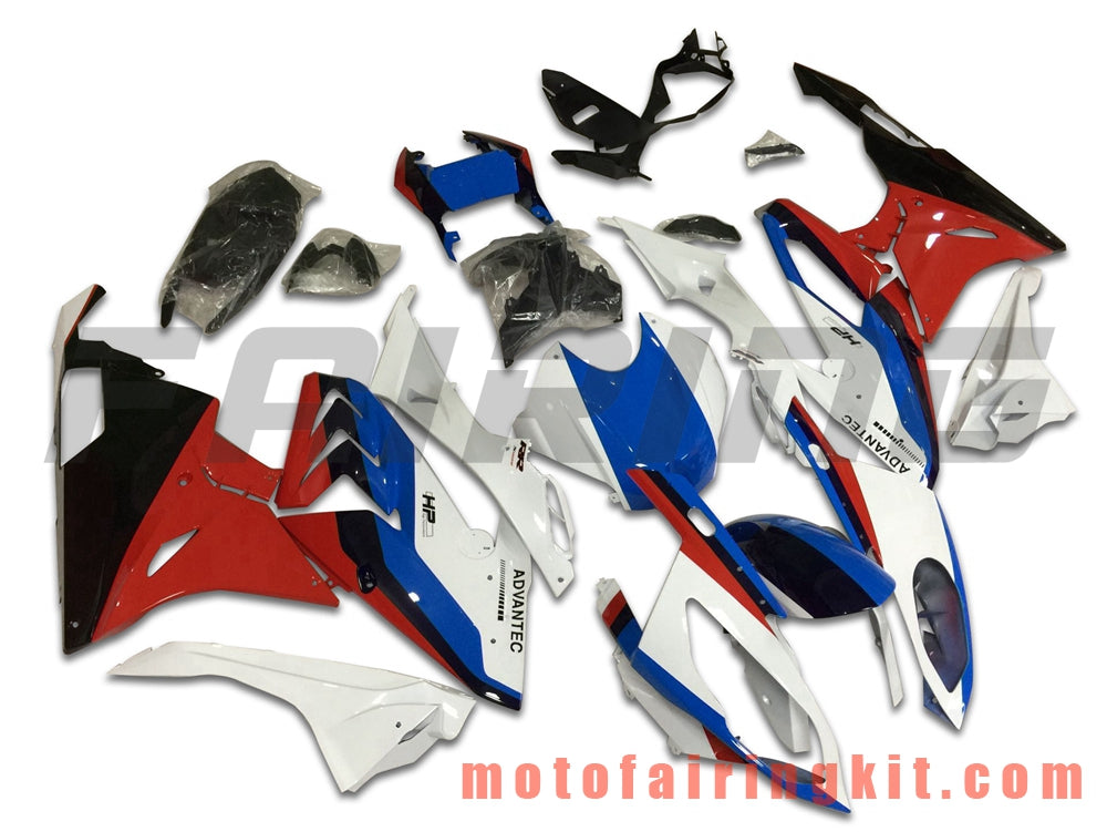 Kits de carenado aptos para S1000RR 2015 2016 S 1000 RR 15 16 Molde de inyección de plástico ABS Carrocería completa para motocicleta Carrocería del mercado de accesorios Marco (blanco y rojo) B015