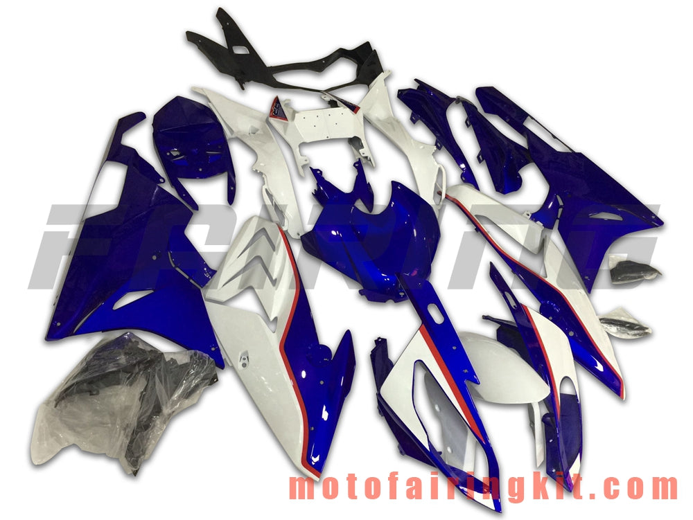 Fairing Kits Fit for S1000RR 2015 2016 S 1000 RR 15 16 Plastic ABS Injection Mold Complete Motorcycle Body Aftermarket Bodywork Frame (Blue & White) B017