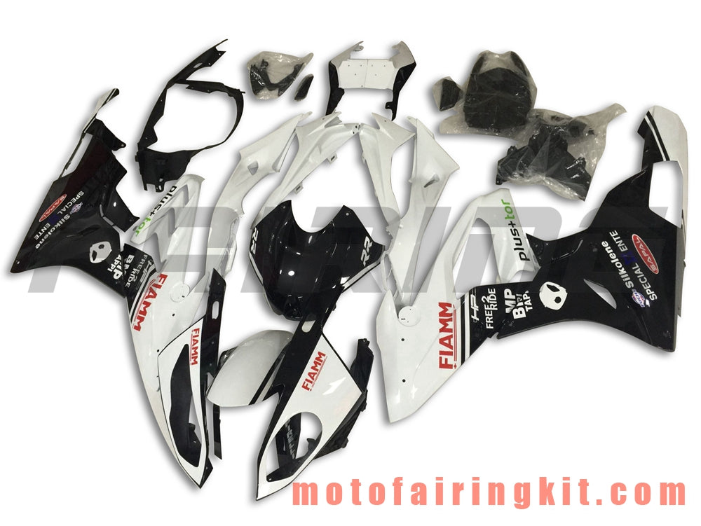 Fairing Kits Fit for S1000RR 2015 2016 S 1000 RR 15 16 Plastic ABS Injection Mold Complete Motorcycle Body Aftermarket Bodywork Frame (White & Black) B018