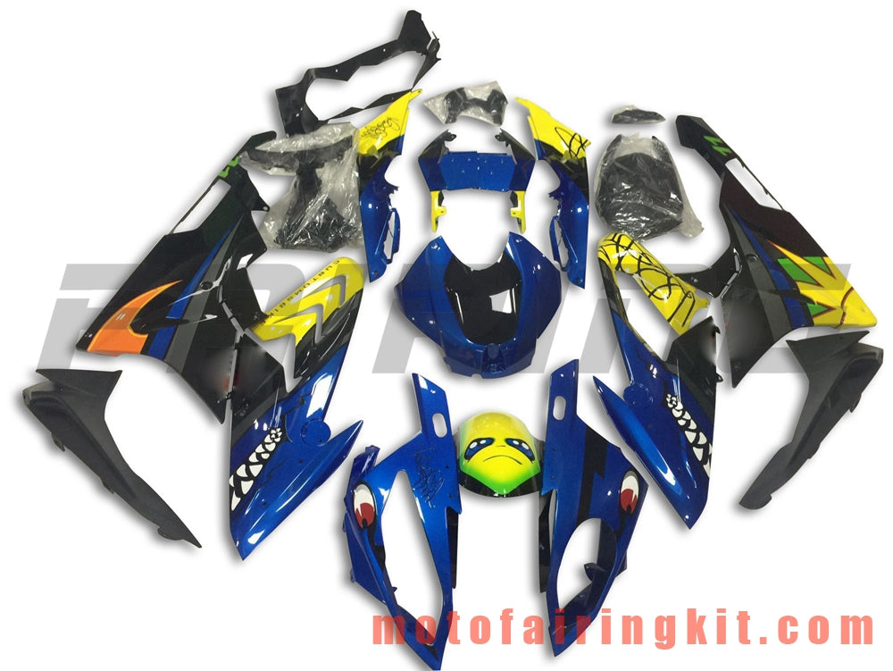 フェアリングキット S1000RR 2015 2016 S 1000 RR 15 16 プラスチック ABS 射出成形 完全なオートバイボディ アフターマーケットボディワークフレーム (ブルー &amp; イエロー) B019