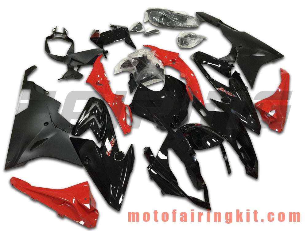 Fairing Kits Fit for S1000RR 2015 2016 S 1000 RR 15 16 Plastic ABS Injection Mold Complete Motorcycle Body Aftermarket Bodywork Frame (Black & Red) B021