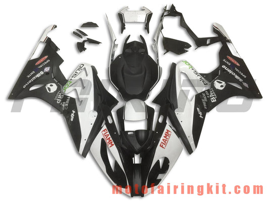 Kits de carenado aptos para S1000RR 2015 2016 S 1000 RR 15 16 Molde de inyección de plástico ABS Carrocería completa para motocicleta Marco de carrocería de posventa (blanco y negro) B023