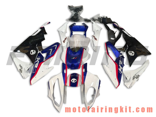 Kits de carenado aptos para S1000RR 2015 2016 S 1000 RR 15 16 Molde de inyección de plástico ABS Carrocería completa para motocicleta Marco de carrocería de posventa (blanco y azul) B025