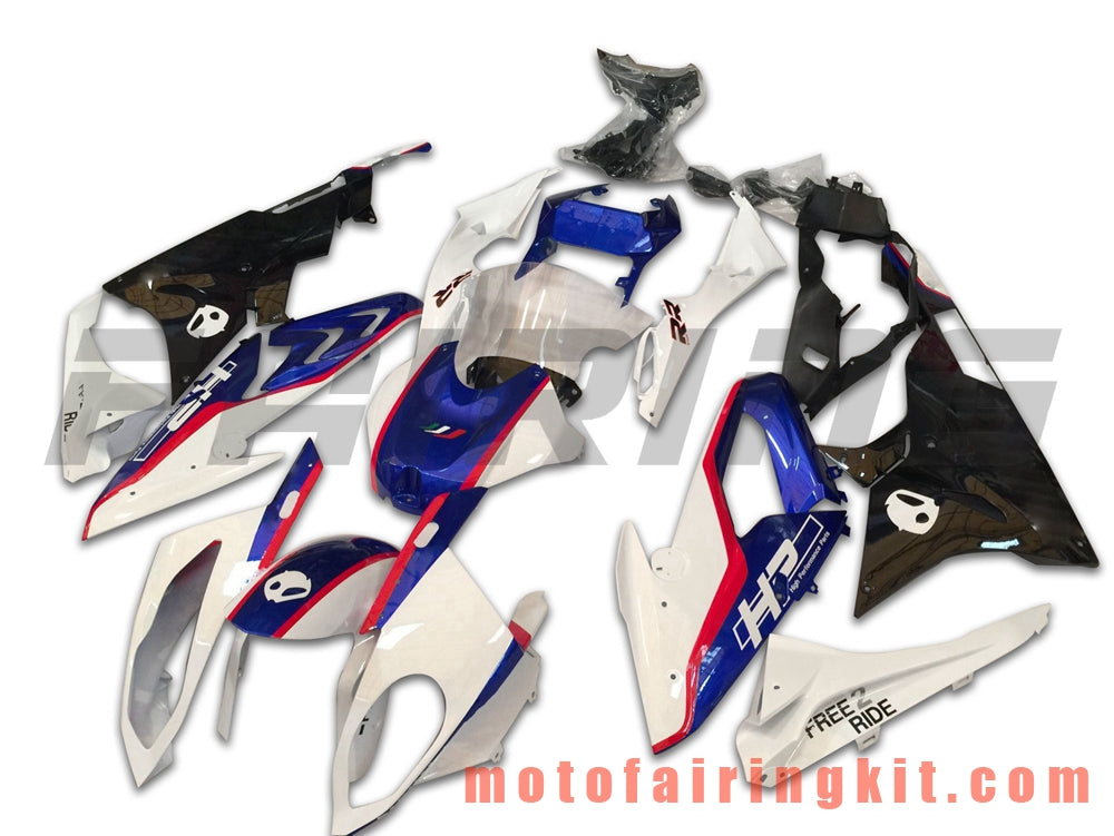 Fairing Kits Fit for S1000RR 2015 2016 S 1000 RR 15 16 Plastic ABS Injection Mold Complete Motorcycle Body Aftermarket Bodywork Frame (White & Blue) B025