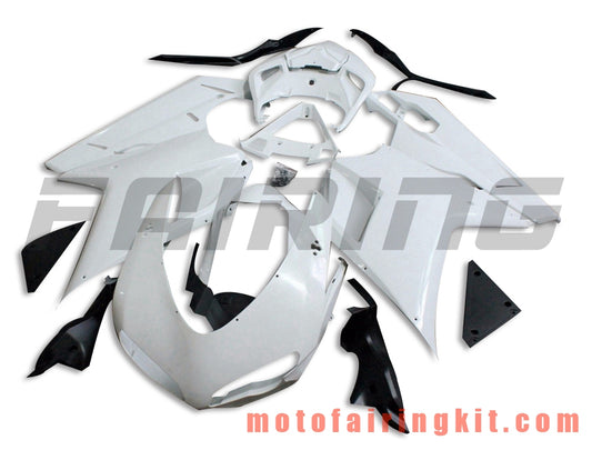 Fairing Kits Fit for 1098 848 1198 2007 2008 2009 2010 2011 2012 Plastic ABS Injection Mold Complete Motorcycle Body Aftermarket Bodywork Frame (Unpainted) BBB1