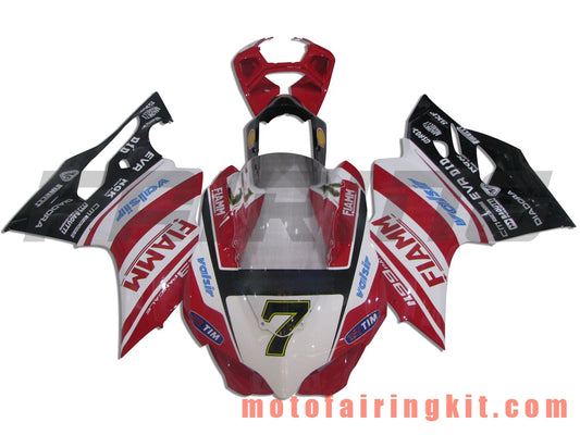 Fairing Kits Fit for 899 1199 2012 2013 12 13 Plastic ABS Injection Mold Complete Motorcycle Body Aftermarket Bodywork Frame (Red & White) B001