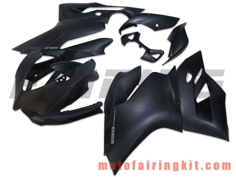 Kits de carenado aptos para 899 1199 2012 2013 12 13 Molde de inyección de plástico ABS Carrocería completa para motocicleta Marco de carrocería de posventa (negro) B008