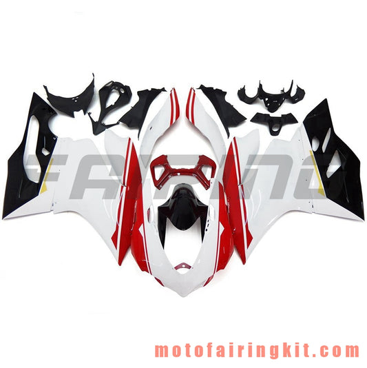 Fairing Kits Fit for 899 1199 2012 2013 12 13 Plastic ABS Injection Mold Complete Motorcycle Body Aftermarket Bodywork Frame (White & Red) B017