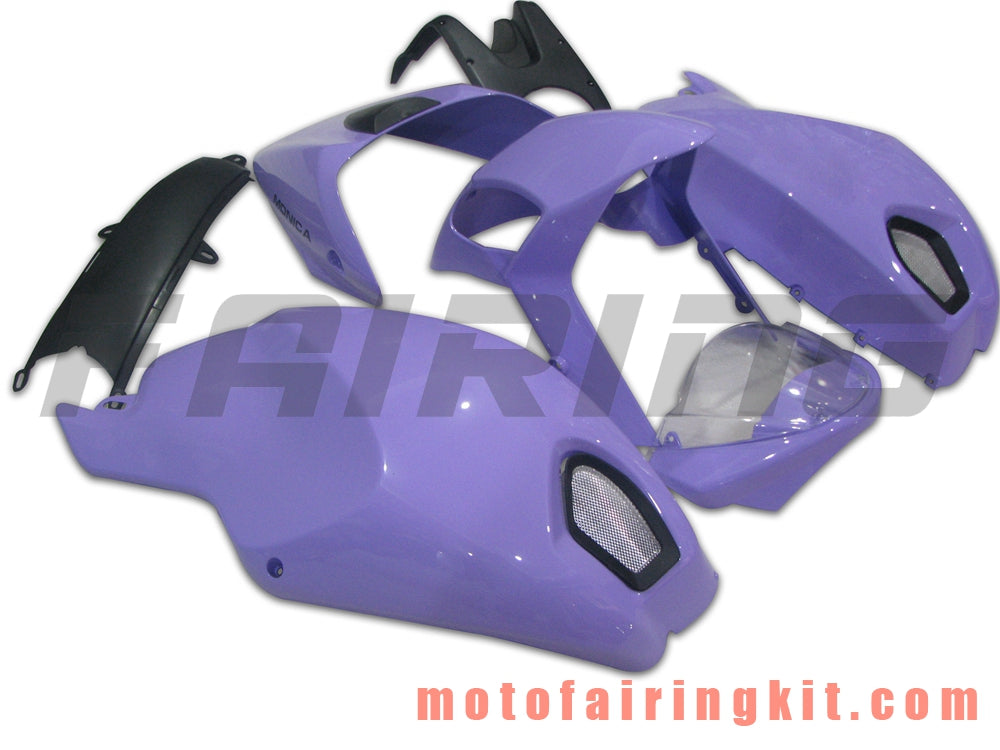 Kits de carenado aptos para 696 796 795 M1000 M1100 2009 2010 2011 2012 09 10 11 12 Molde de inyección de plástico ABS Carrocería completa para motocicleta Carrocería del mercado de accesorios Marco (púrpura) B001