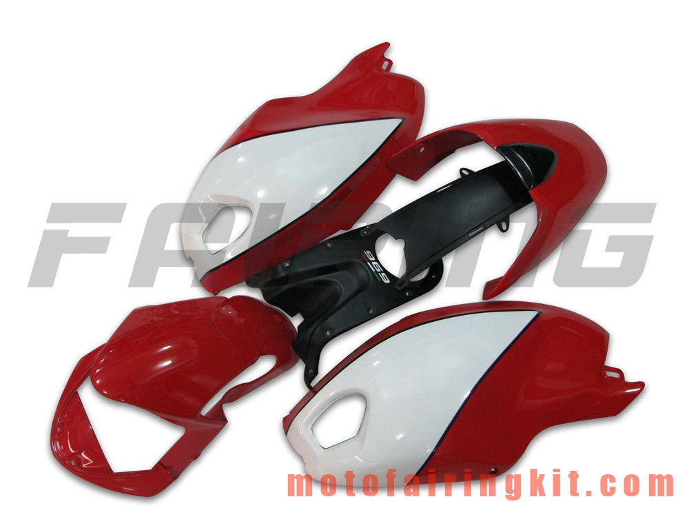 Kits de carenado aptos para 696 796 795 M1000 M1100 2009 2010 2011 2012 09 10 11 12 Molde de inyección de plástico ABS Carrocería completa para motocicleta Carrocería del mercado de accesorios Marco (rojo y blanco) B009