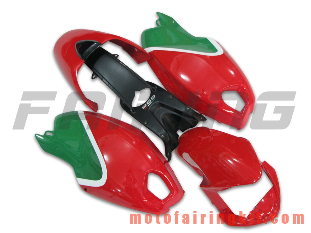 Kits de carenado aptos para 696 796 795 M1000 M1100 2009 2010 2011 2012 09 10 11 12 Molde de inyección de plástico ABS Carrocería completa para motocicleta Marco de carrocería de posventa (rojo y verde) B010