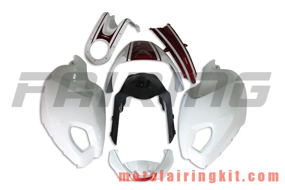 Fairing Kits Fit for 696 796 795 M1000 M1100 2009 2010 2011 2012 09 10 11 12 Plastic ABS Injection Mold Complete Motorcycle Body Aftermarket Bodywork Frame (White & Black) B015