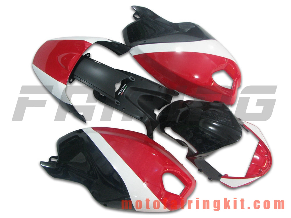 Kits de carenado aptos para 696 796 795 M1000 M1100 2009 2010 2011 2012 09 10 11 12 Molde de inyección de plástico ABS Carrocería completa para motocicleta Marco de carrocería de posventa (rojo y negro) B017