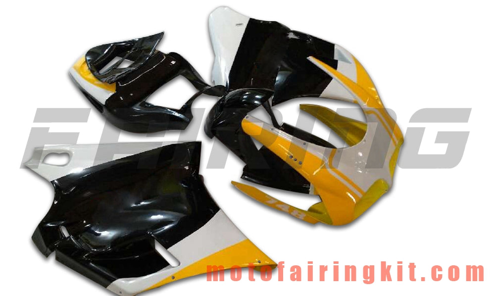 Fairing Kits Fit for 996 748 916 998 Biposto 1996 1997 1998 1999 2000 2001 2002 Plastic ABS Injection Mold Complete Motorcycle Body Aftermarket Bodywork Frame (Black & Yellow) B027