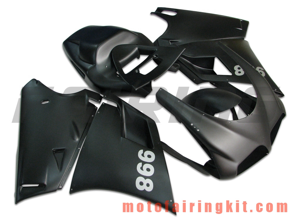 Fairing Kits Fit for 996 748 916 998 Biposto 1996 1997 1998 1999 2000 2001 2002 Plastic ABS Injection Mold Complete Motorcycle Body Aftermarket Bodywork Frame (Black) B033