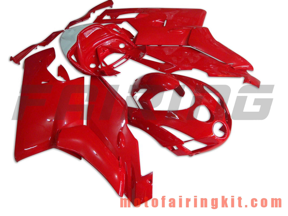 Kits de carenado aptos para 999 749 Monoposto 2003 2004 03 04 Molde de inyección de plástico ABS Carrocería completa para motocicleta Marco de carrocería de posventa (rojo y blanco) B003