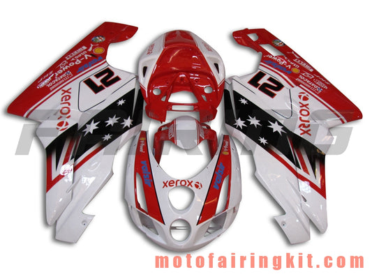 Fairing Kits Fit for 999 749 Monoposto 2003 2004 03 04 Plastic ABS Injection Mold Complete Motorcycle Body Aftermarket Bodywork Frame (Red & White) B004