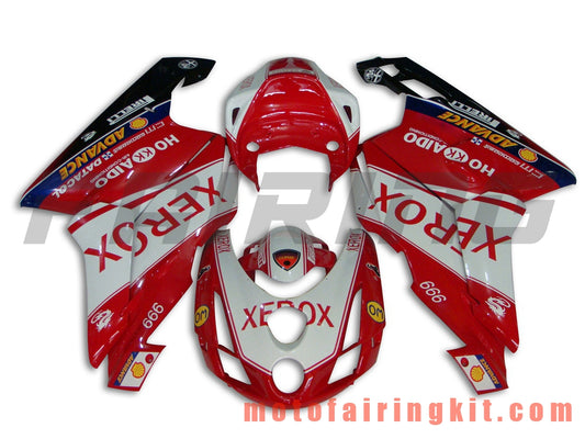 Fairing Kits Fit for 999 749 Monoposto 2003 2004 03 04 Plastic ABS Injection Mold Complete Motorcycle Body Aftermarket Bodywork Frame (Red & White) B012