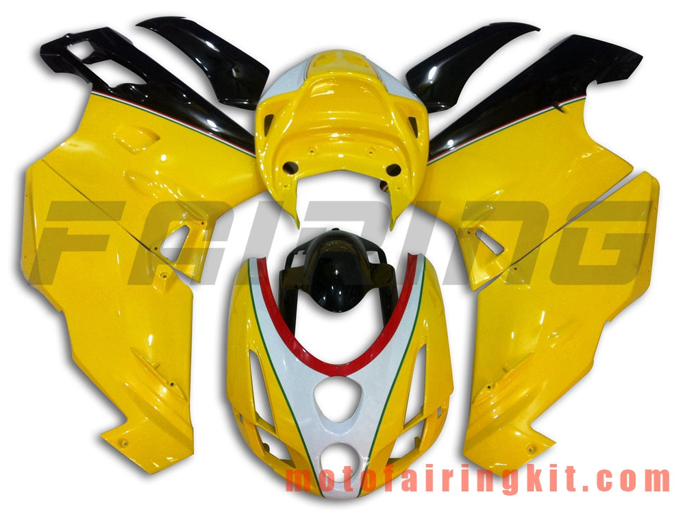 Kits de carenado aptos para 999 749 Monoposto 2003 2004 03 04 Molde de inyección de plástico ABS Carrocería completa para motocicleta Marco de carrocería de posventa (amarillo y negro) B013