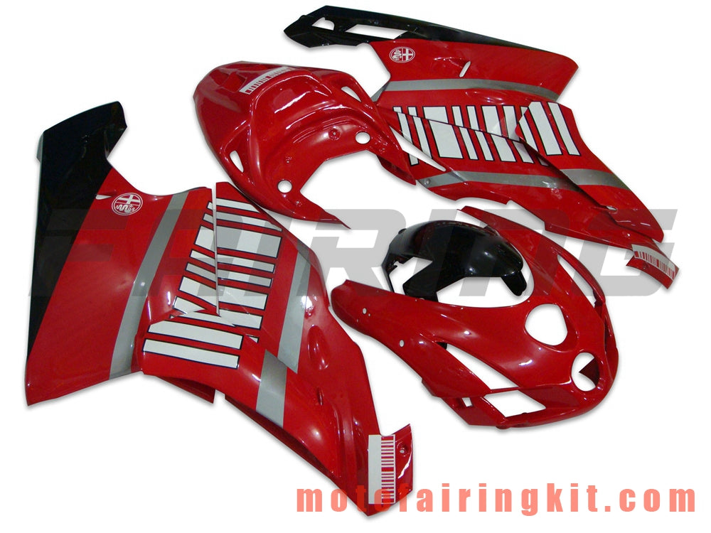 Fairing Kits Fit for 999 749 Monoposto 2003 2004 03 04 Plastic ABS Injection Mold Complete Motorcycle Body Aftermarket Bodywork Frame (Red & Black) B015