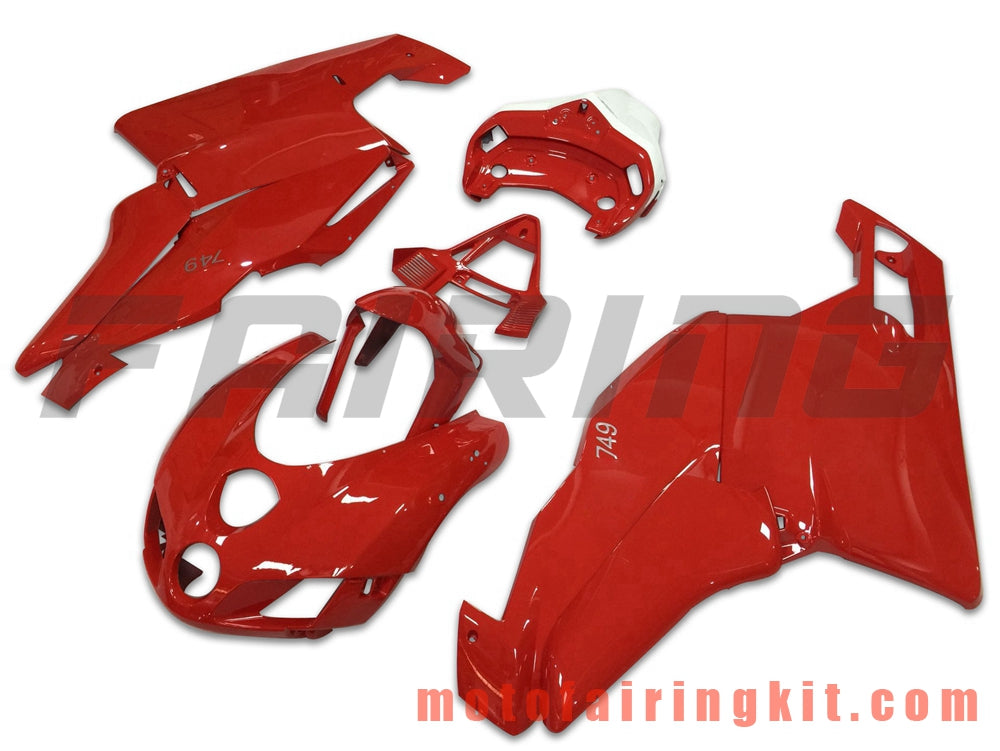 Kits de carenado aptos para 999 749 Monoposto 2003 2004 03 04 Molde de inyección de plástico ABS Carrocería completa para motocicleta Carrocería del mercado de accesorios Marco (rojo) B021