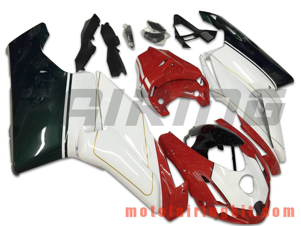 Kits de carenado aptos para 999 749 Monoposto 2003 2004 03 04 Molde de inyección de plástico ABS Carrocería completa para motocicleta Marco de carrocería de posventa (blanco y rojo) B022