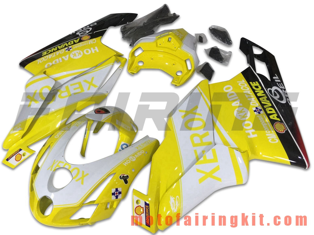 Kits de carenado aptos para 999 749 Monoposto 2003 2004 03 04 Molde de inyección de plástico ABS Carrocería completa para motocicleta Marco de carrocería de posventa (amarillo y negro) B025