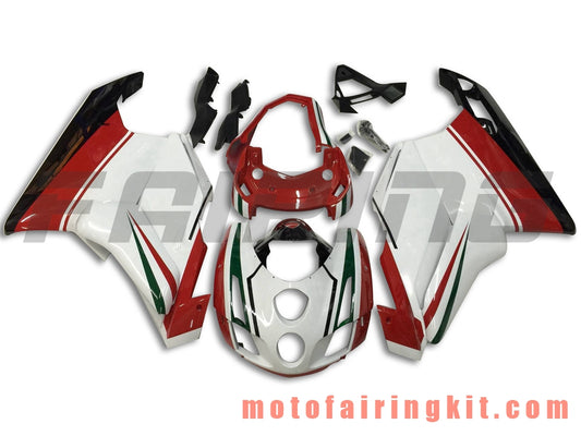 Fairing Kits Fit for 999 749 Monoposto 2003 2004 03 04 Plastic ABS Injection Mold Complete Motorcycle Body Aftermarket Bodywork Frame (White & Red) B027