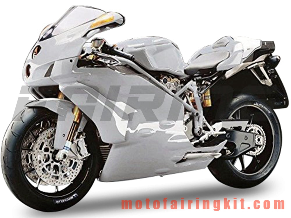 Fairing Kits Fit for 999 749 Monoposto 2003 2004 03 04 Plastic ABS Injection Mold Complete Motorcycle Body Aftermarket Bodywork Frame (White) B029