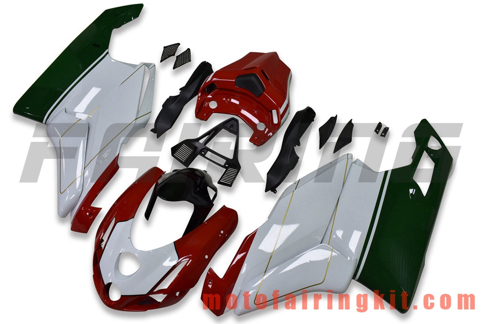 Kits de carenado aptos para 999 749 Monoposto 2003 2004 03 04 Molde de inyección de plástico ABS Carrocería completa para motocicleta Marco de carrocería de posventa (rojo y blanco) B030