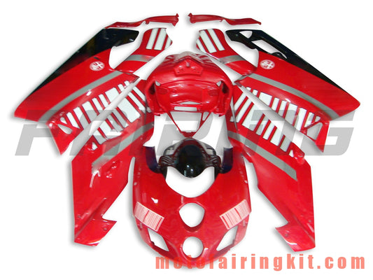 Fairing Kits Fit for 999 749 Monoposto 2005 2006 05 06 Plastic ABS Injection Mold Complete Motorcycle Body Aftermarket Bodywork Frame (Red & Black) B008